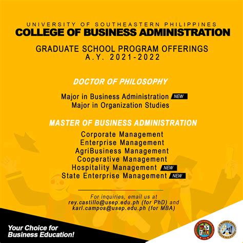 CBAA Program Offerings .